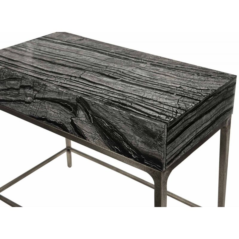 Bernhardt Furniture Linea Nightstand in Black Forest Marble-Bernhardt-BHDT-384216-Nightstands-2-France and Son