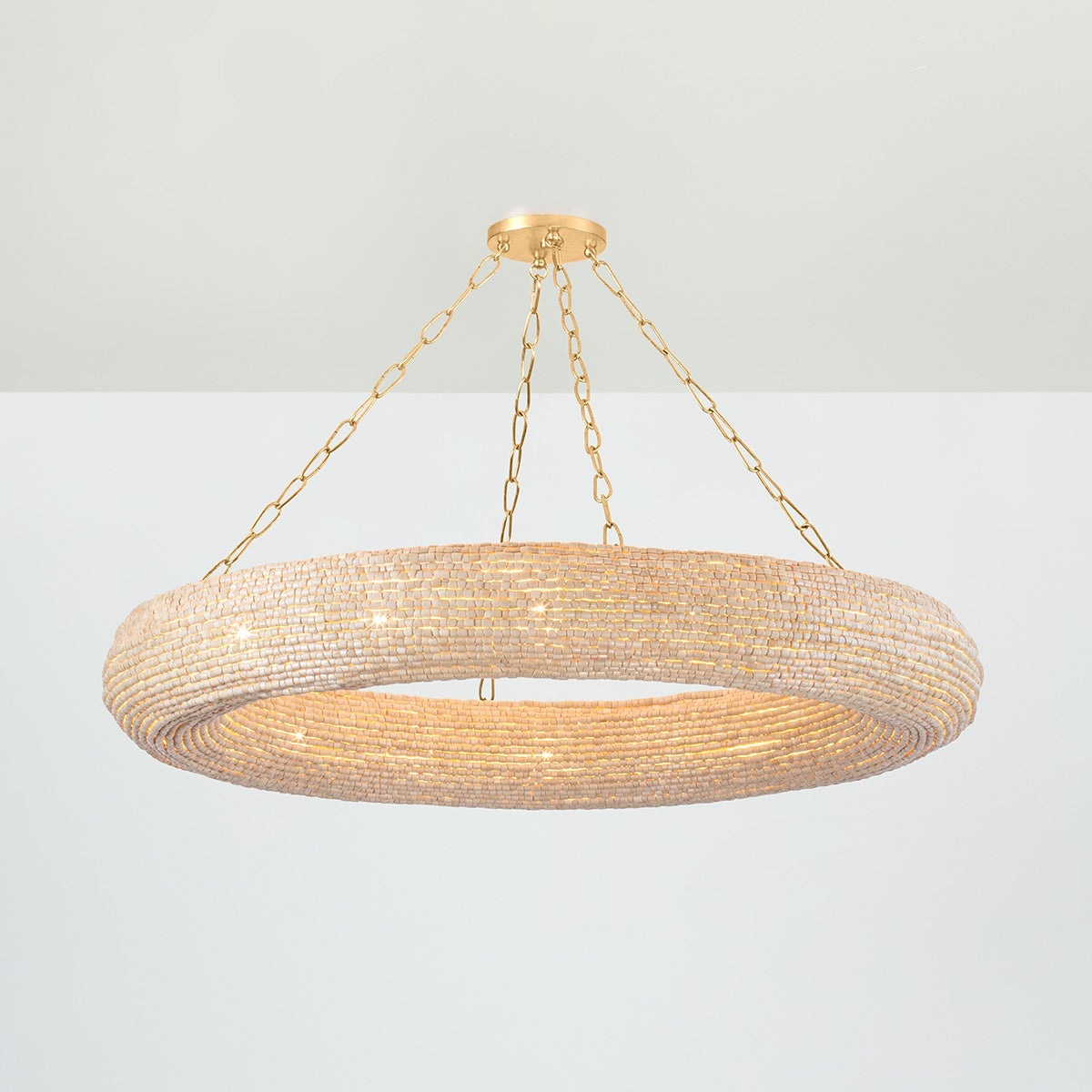 Lure Chandelier - Vintage Gold Leaf 16 Lights