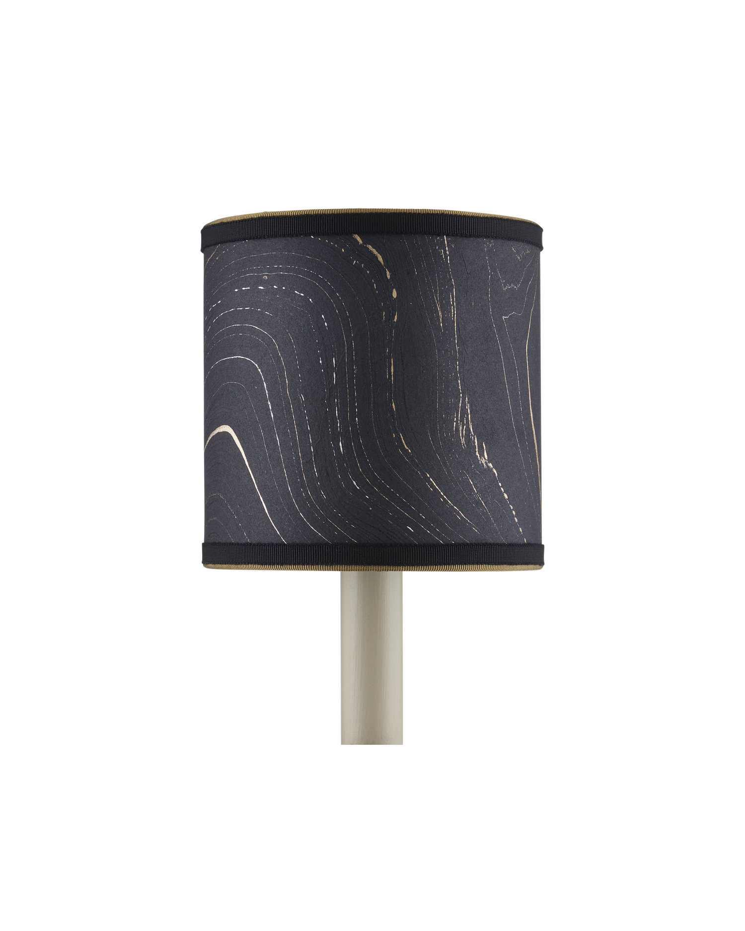 Marble Black Paper Drum Chandelier Shade