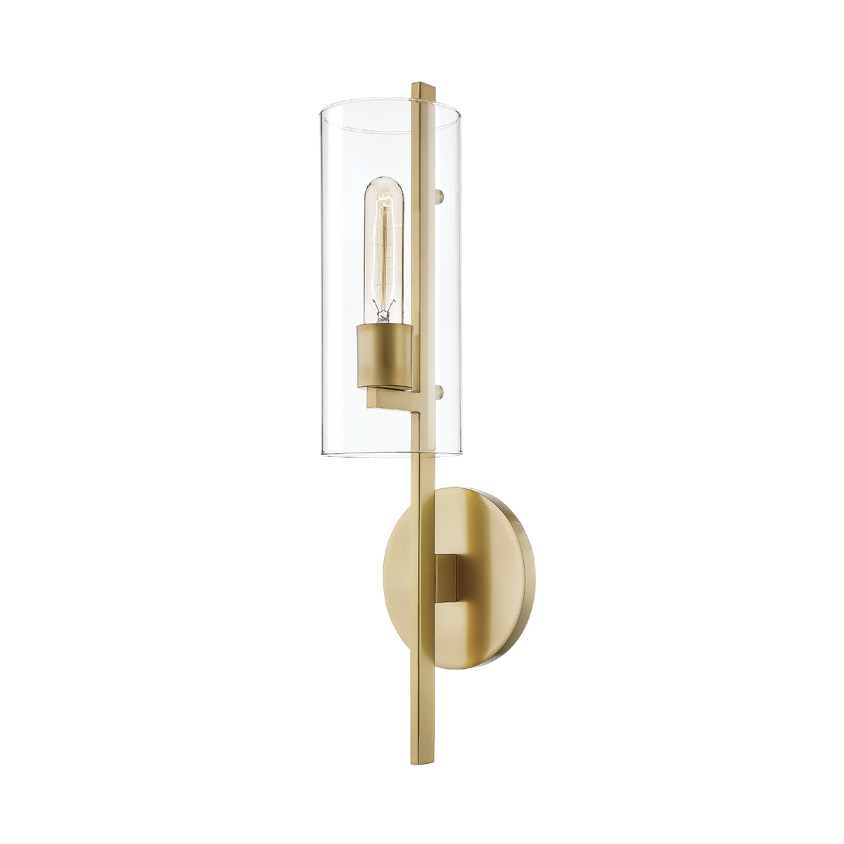 Ariel 1 Light Wall Sconce-Mitzi-HVL-H326101-AGB-Outdoor Wall SconcesAged Brass-1-France and Son