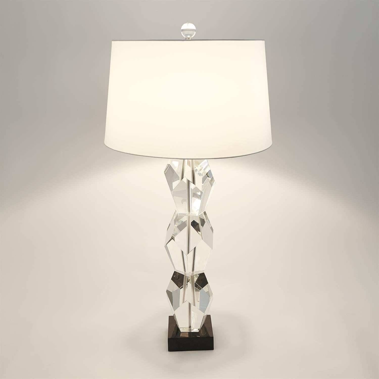 Facet Block Lamp - Triple-Global Views-GVSA-8.82698-Table Lamps-2-France and Son