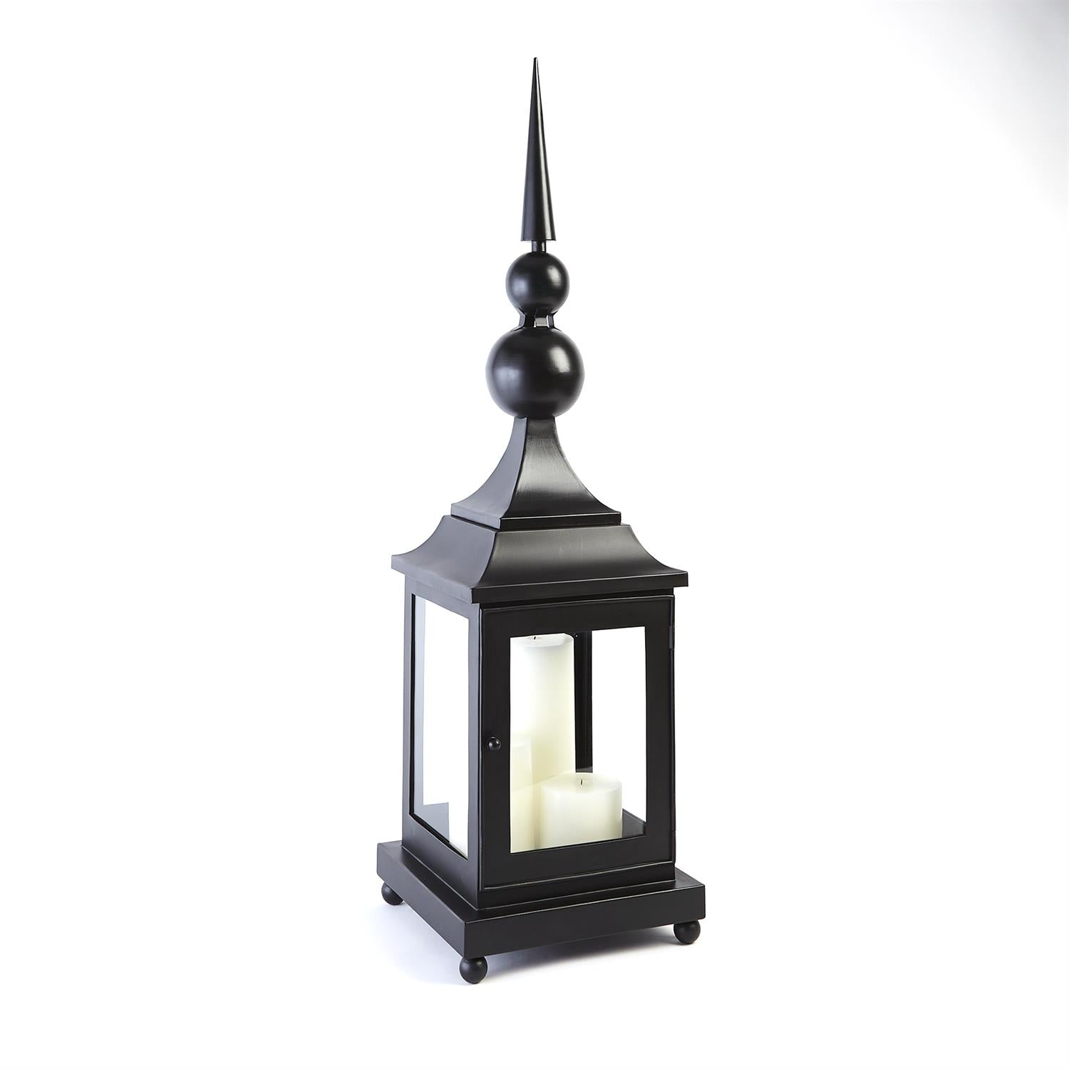 Iron Maison Lantern-Global Views-GVSA-9.90683-Outdoor Post Lanterns-1-France and Son