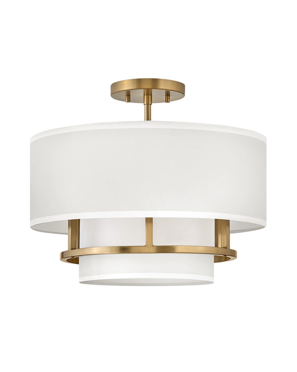 Foyer Graham - Semi-flush Mount-Hinkley Lighting-HINKLEY-38893LCB-Flush MountsLacquered Brass-Medium-4-France and Son