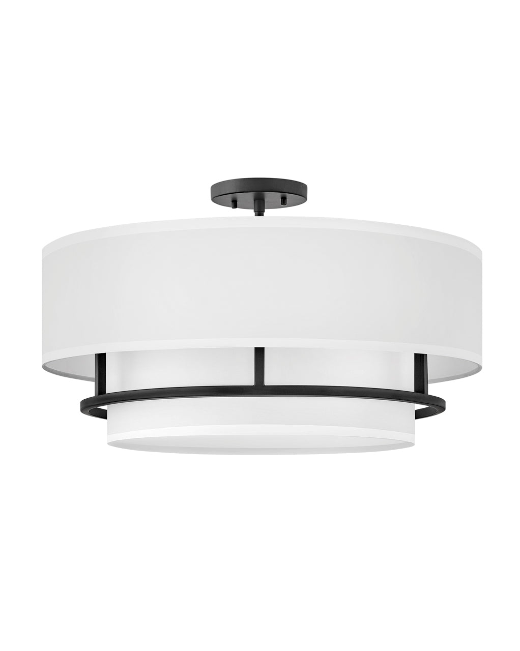 Foyer Graham - Semi-flush Mount-Hinkley Lighting-HINKLEY-38894BK-Flush MountsBlack-Large-3-France and Son