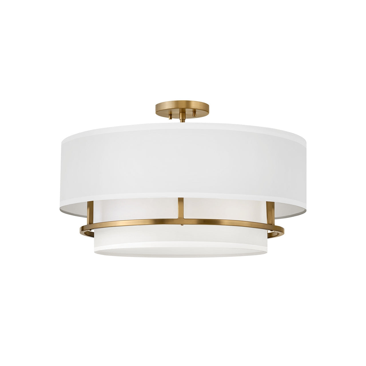 Foyer Graham - Large Semi-flush Mount-Hinkley Lighting-HINKLEY-38894LCB-Flush MountsLacquered Brass-1-France and Son