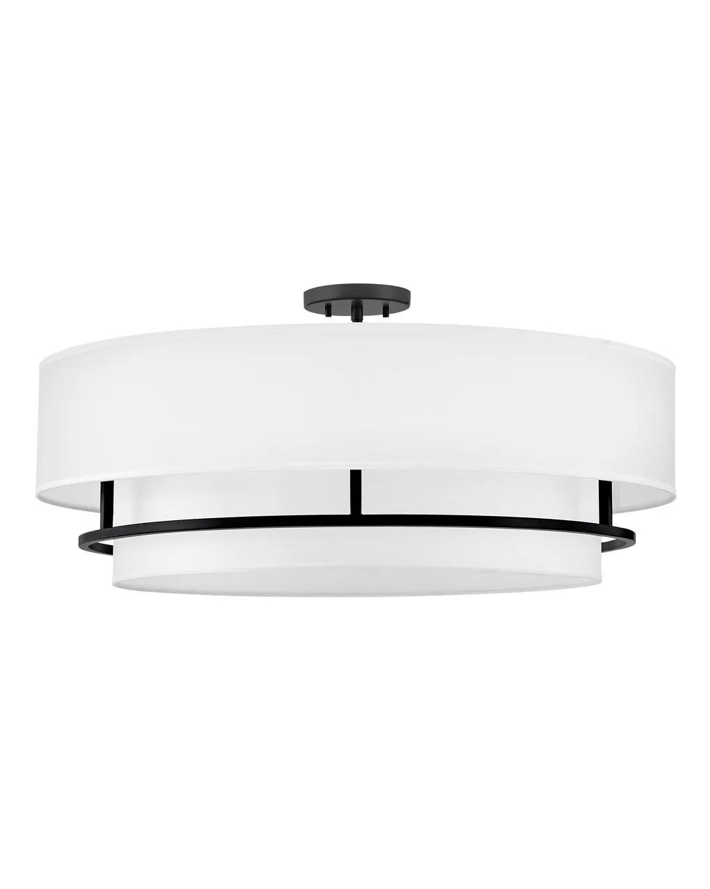 Foyer Graham - Extra Large Convertible Semi - Flush Mount-Hinkley Lighting-HINKLEY-38895BK-Flush MountsBlack-5-France and Son