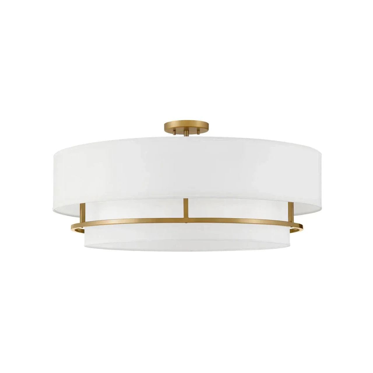 Foyer Graham - Extra Large Convertible Semi - Flush Mount-Hinkley Lighting-HINKLEY-38895LCB-Flush MountsBrass-1-France and Son