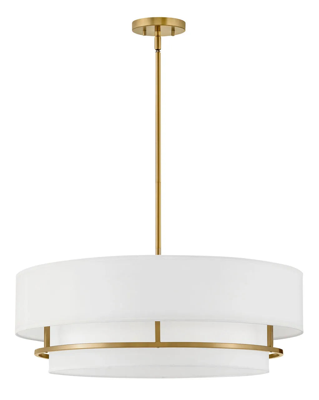 Foyer Graham - Extra Large Convertible Semi - Flush Mount-Hinkley Lighting-HINKLEY-38895LCB-Flush MountsBrass-2-France and Son