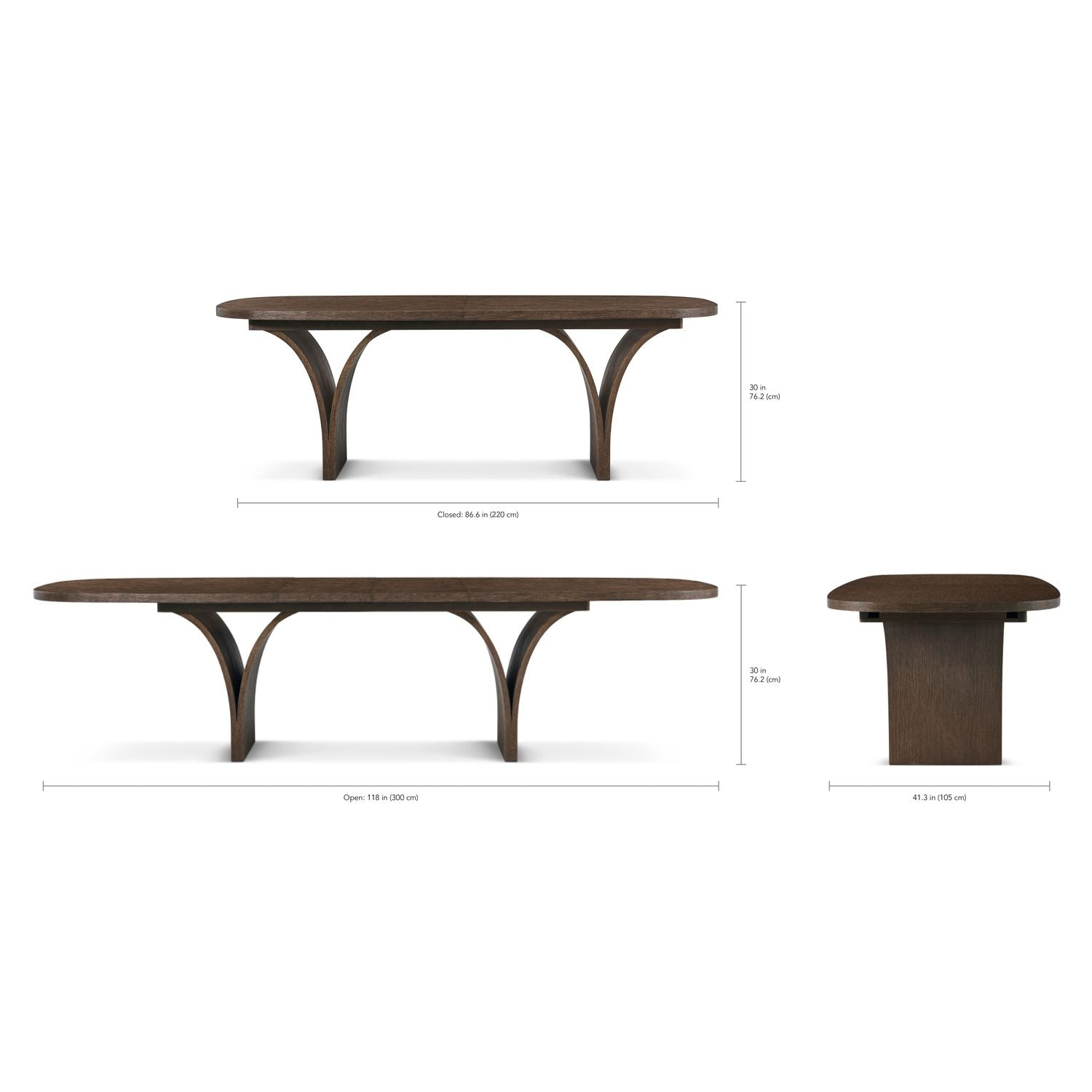 Seoul Extension Oval Dining Table