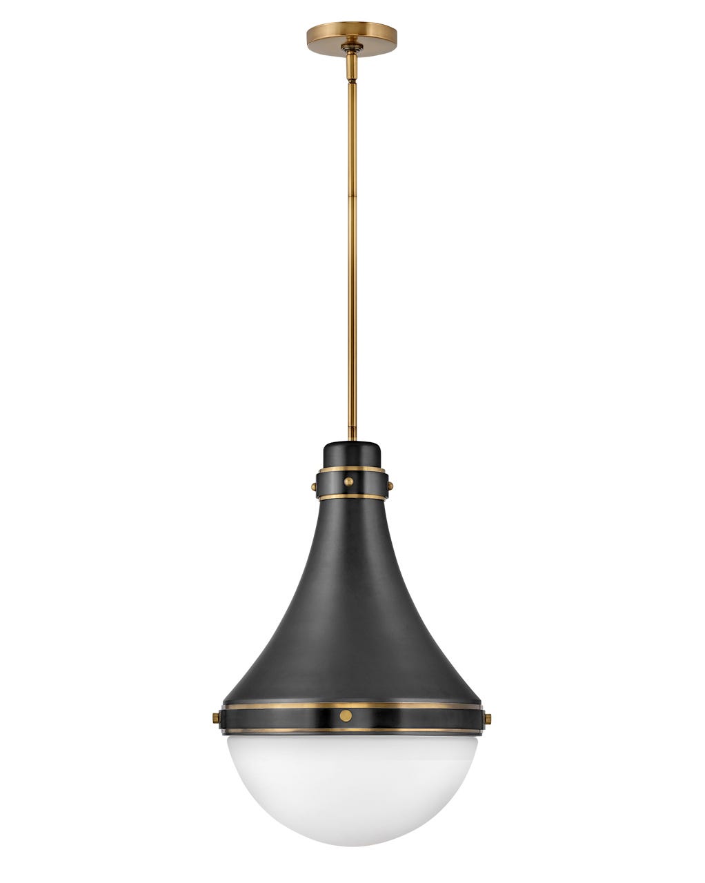 Oliver Medium Pendant-Hinkley Lighting-HINKLEY-39054BK-PendantsBlack-3-France and Son