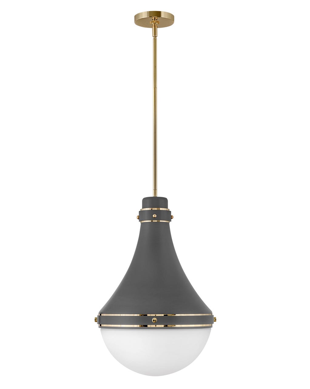 Oliver Medium Pendant-Hinkley Lighting-HINKLEY-39054DMG-PendantsDark Matte Grey-4-France and Son