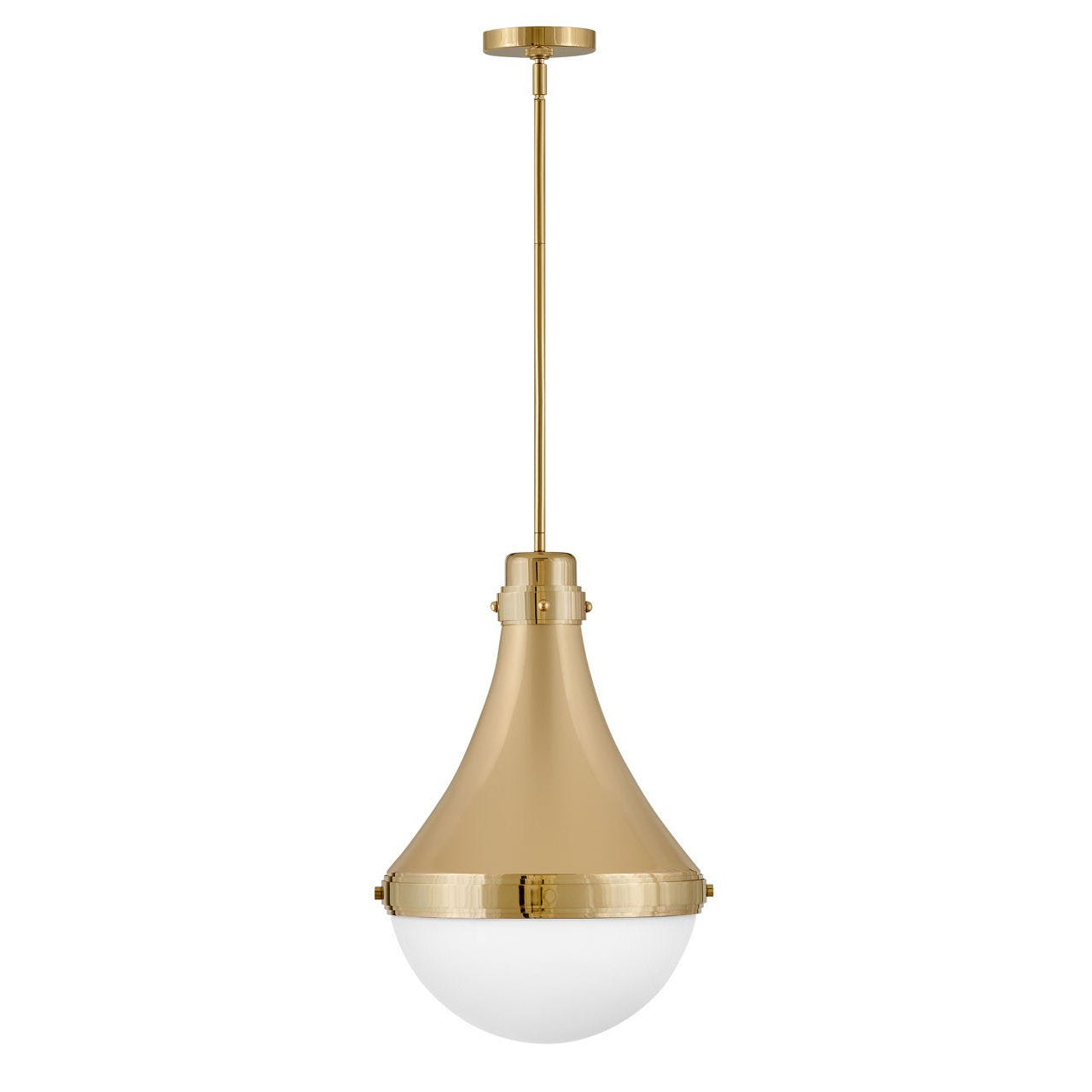 Oliver Medium Pendant-Hinkley Lighting-HINKLEY-39054BBR-PendantsBright Brass-1-France and Son