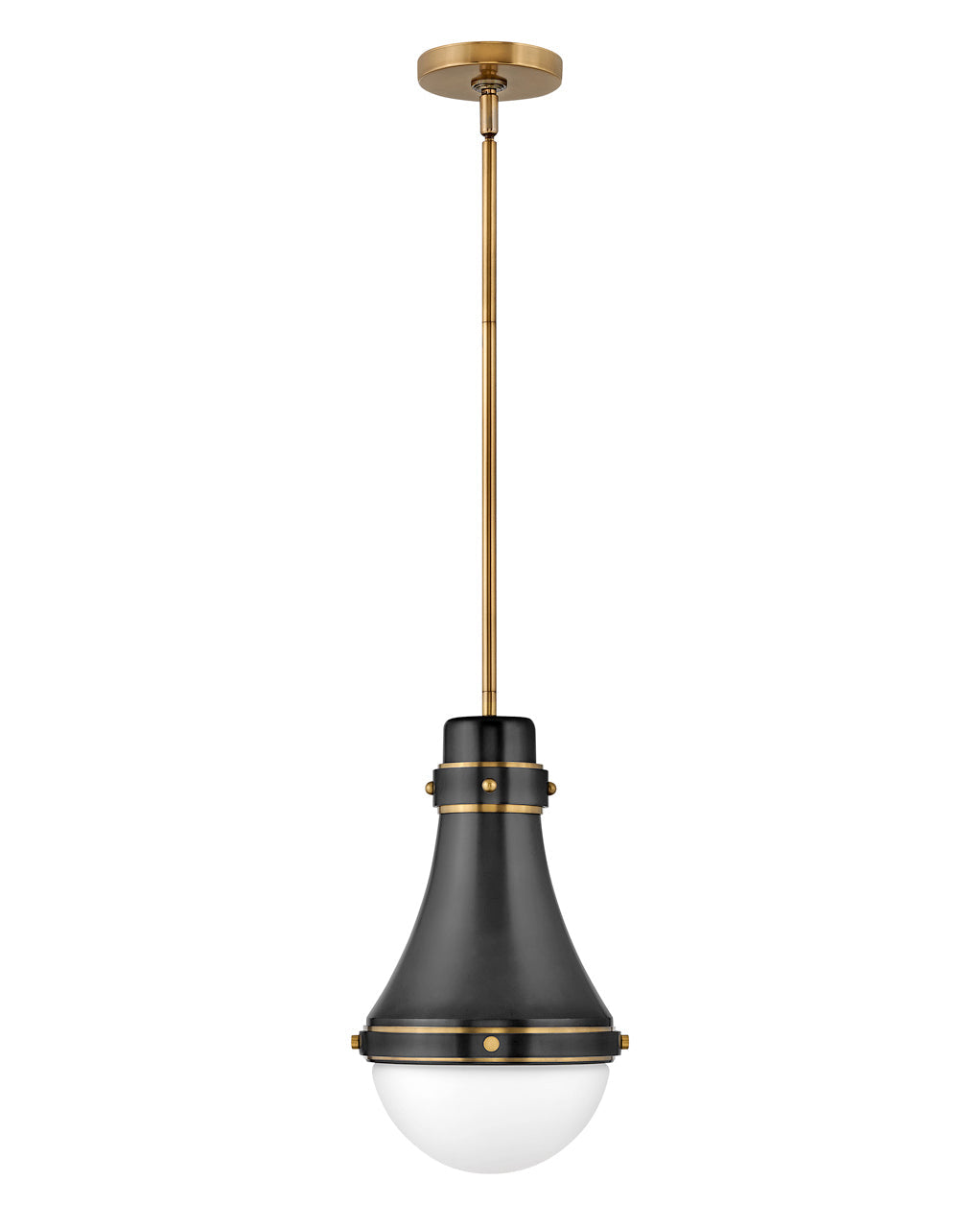 Oliver Small Pendant-Hinkley Lighting-HINKLEY-39057BK-PendantsBlack-3-France and Son