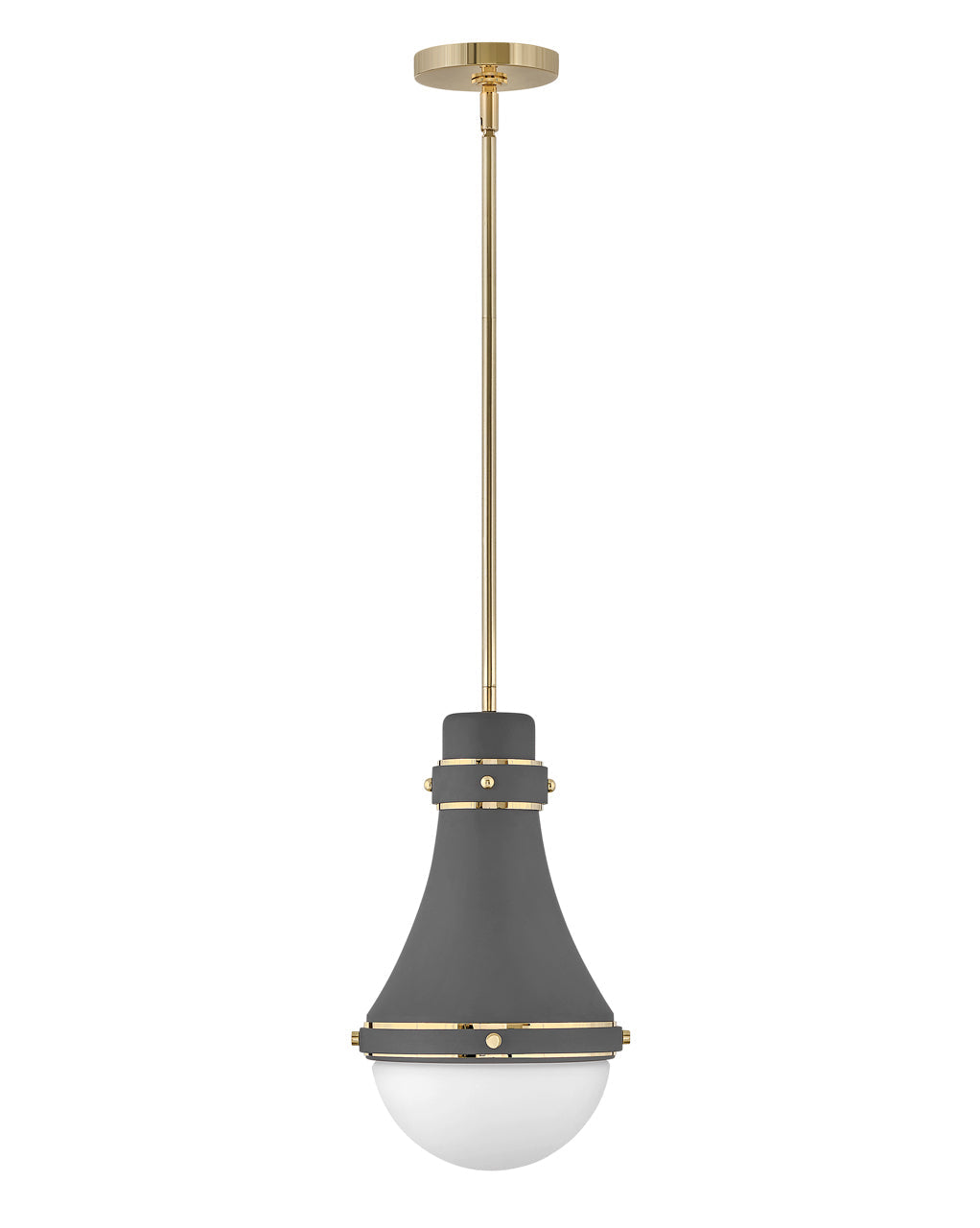 Oliver Small Pendant-Hinkley Lighting-HINKLEY-39057DMG-PendantsDark Matte Grey-4-France and Son