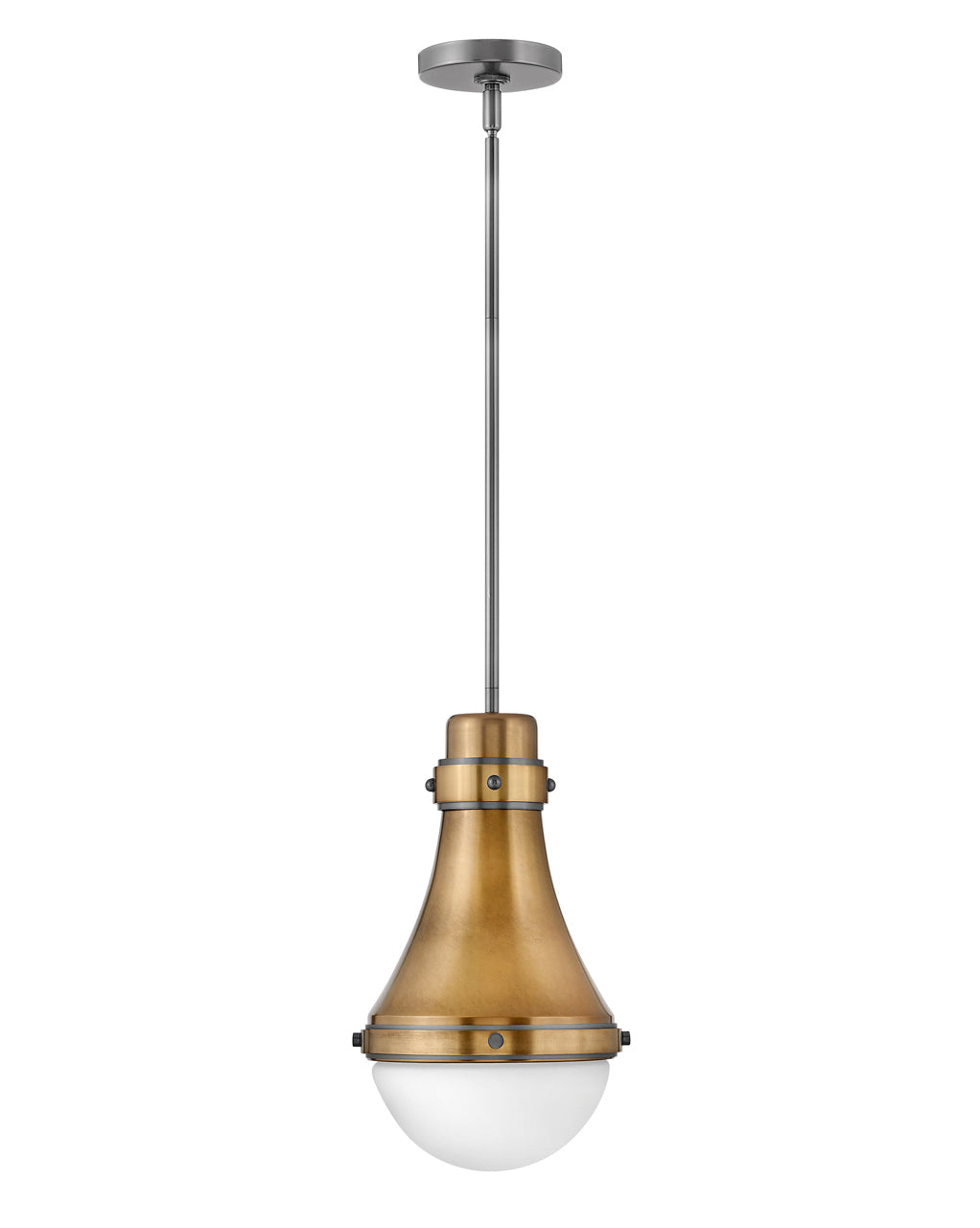 Oliver Small Pendant-Hinkley Lighting-HINKLEY-39057HB-PendantsHeritage Brass-2-France and Son