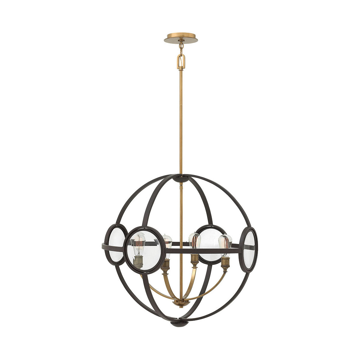 Fulham Chandelier Ceiling Light-Hinkley Lighting-HINKLEY-3924KZ-Chandeliers4 Light-Sphere-Buckeye Bronze-4-France and Son