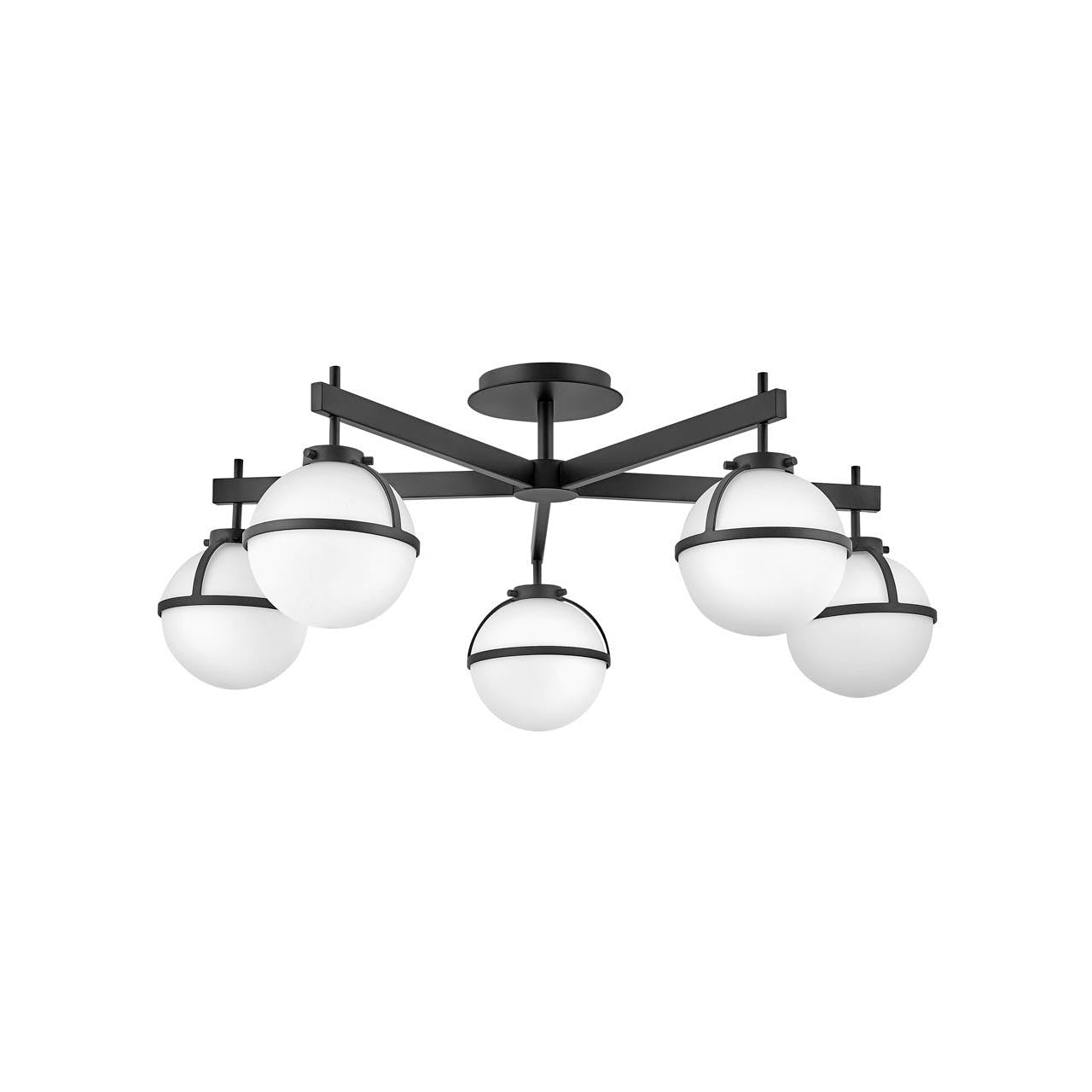 Foyer Hollis - Extra Large Semi-flush Mount-Hinkley Lighting-HINKLEY-39674BK-Flush MountsBlack-1-France and Son