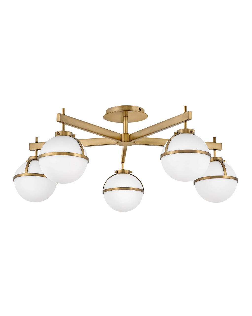 Foyer Hollis - Extra Large Semi-flush Mount-Hinkley Lighting-HINKLEY-39674HB-Flush MountsBrass-2-France and Son