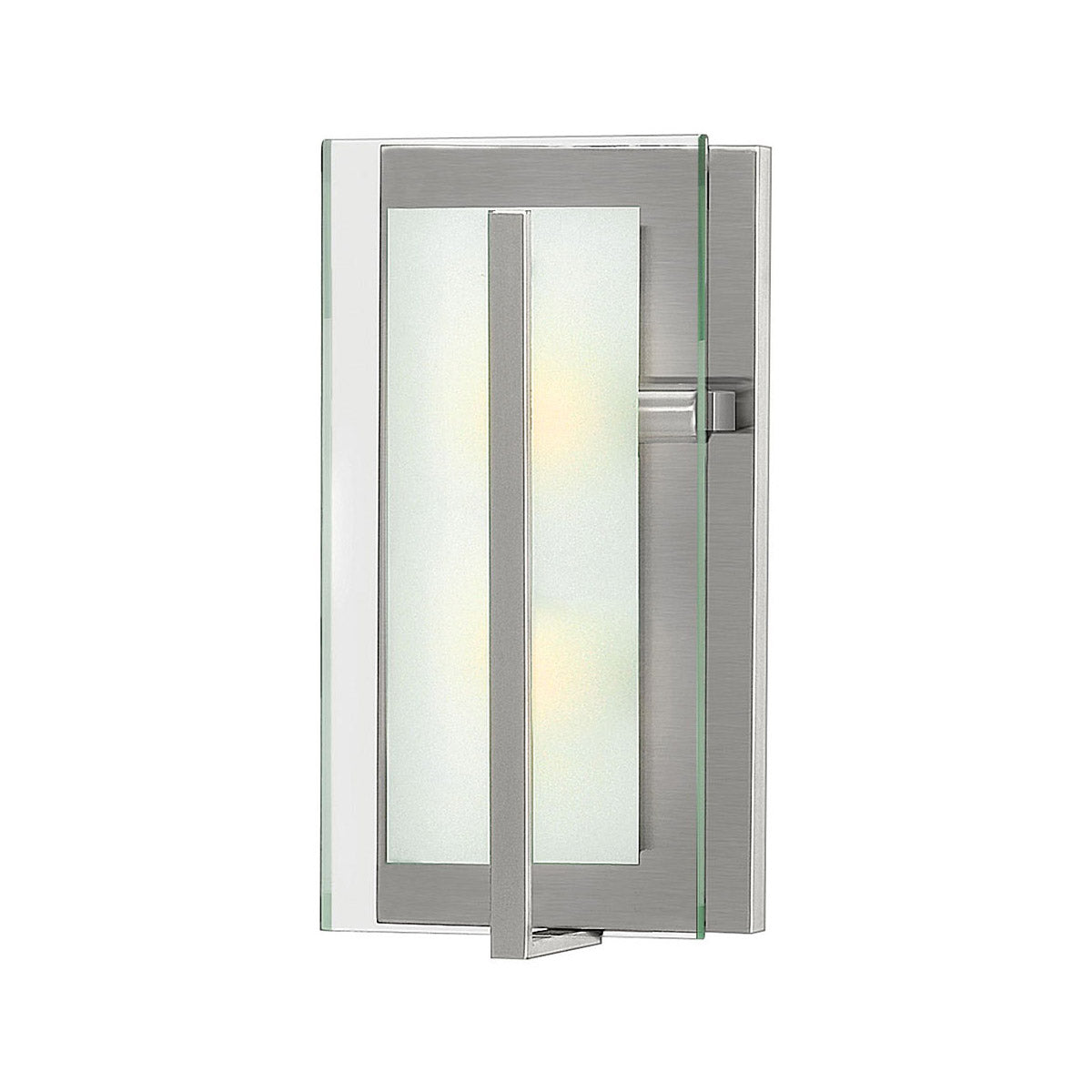 Latitude Bath Wall Light-Hinkley Lighting-HINKLEY-3992BN-Bathroom Lighting2 Light Vertical 16"-Brushed Nickel-6-France and Son