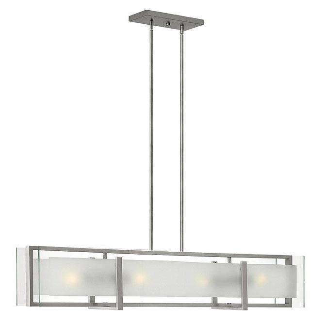 Latitude Chandelier Brushed Nickel-Hinkley Lighting-HINKLEY-3996BN-Chandeliers-1-France and Son