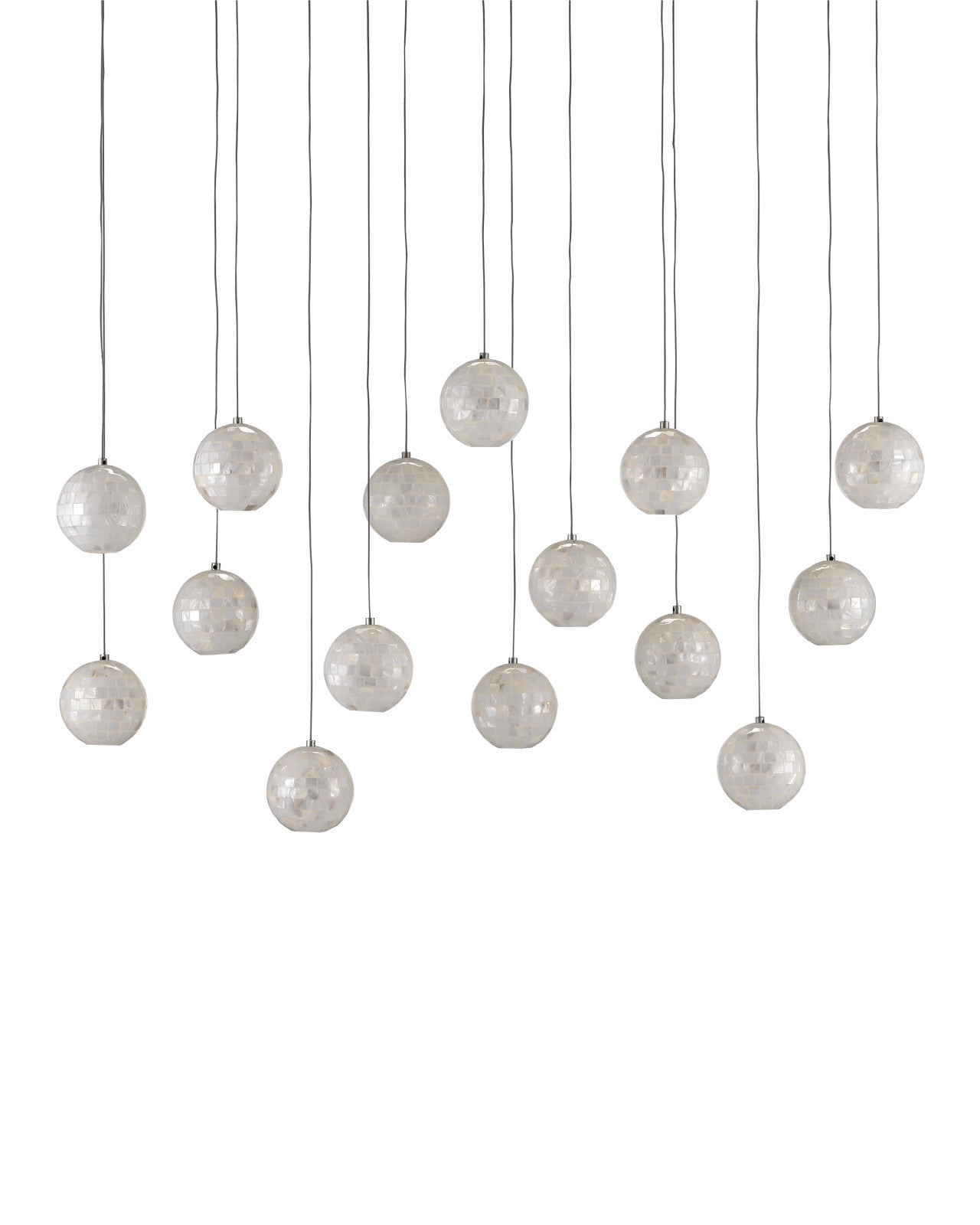 Finhorn 15-Light Linear Multi-Drop Pendant