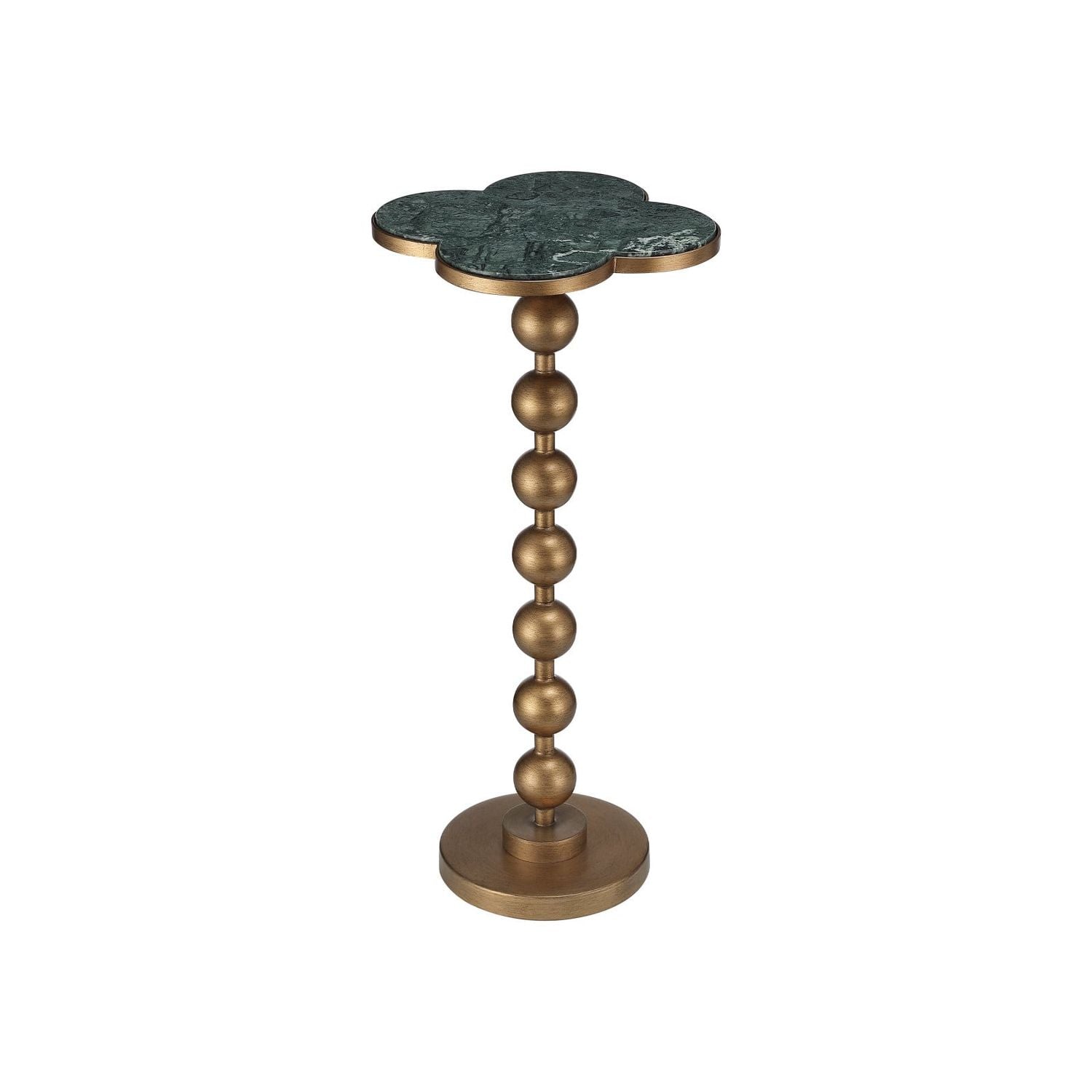 Quatrefoil Green Accent Table