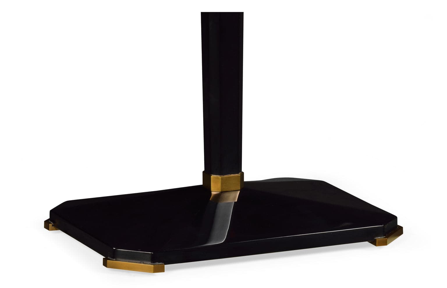 Rectangular Black & Trompe L'oeil Side Table