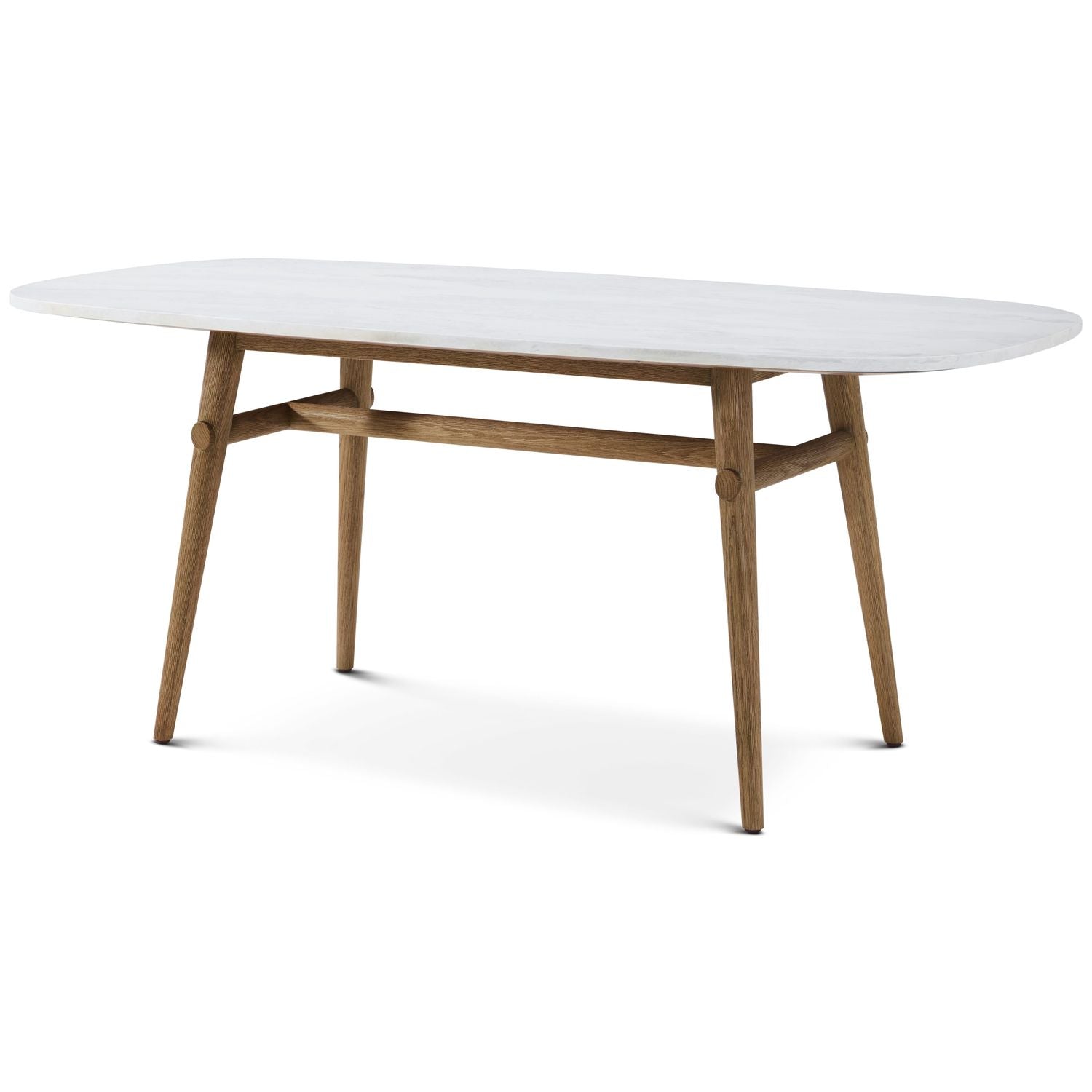 Madrid Quartz Oval Dining Table