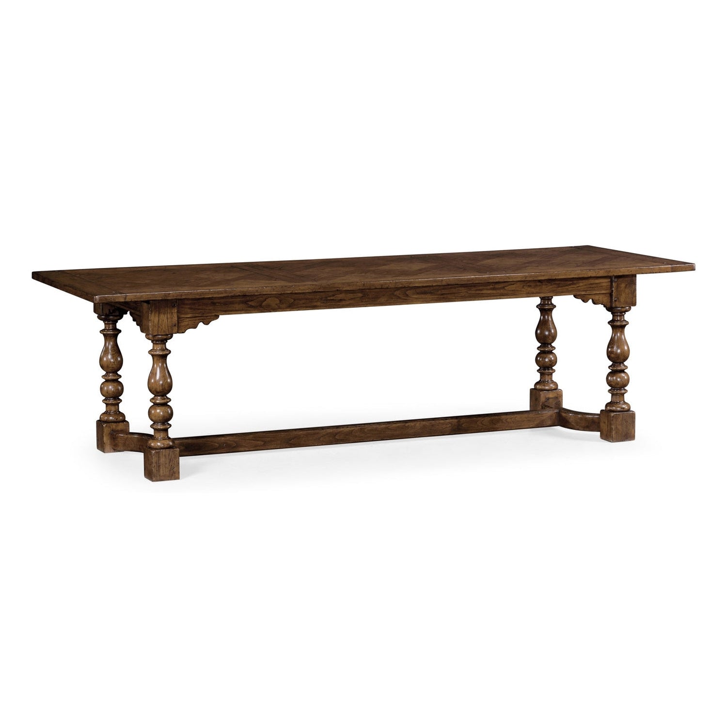 105" Warm Chestnut Library Dining Table-Jonathan Charles-JCHARLES-540058-105L-WMC-Dining Tables-1-France and Son