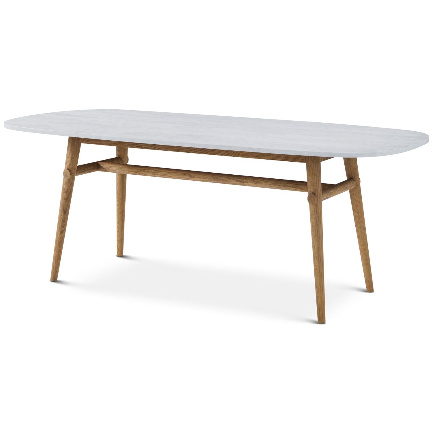Madrid Quartz Oval Dining Table