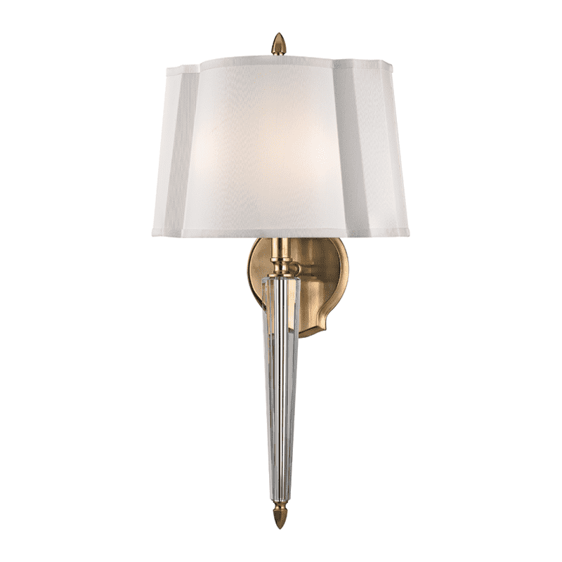 Oyster Bay 2 Light Wall Sconce-Hudson Valley-HVL-3611-AGB-Wall LightingAged Brass-1-France and Son