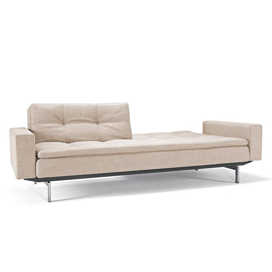 Dublexo deluxe sofa w/arms,STAINLESS LEGS-Innovation Living-INNO-94-741050020527-8-SofasMixed Dance Natural-2-France and Son