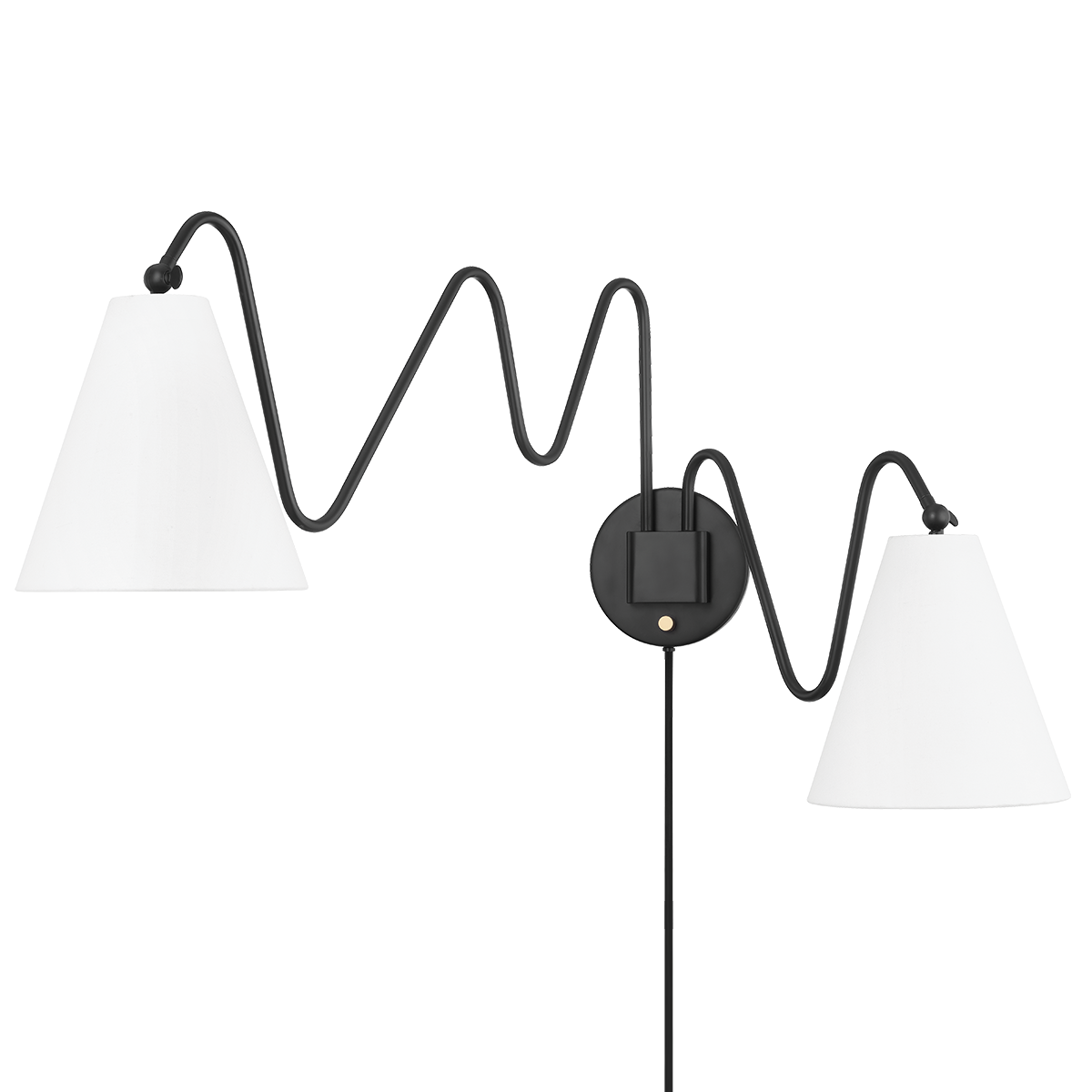 Onda 2 Light Portable Wall Sconce-Mitzi-HVL-HL699102-SBK-Wall LightingSoft Black-2-France and Son