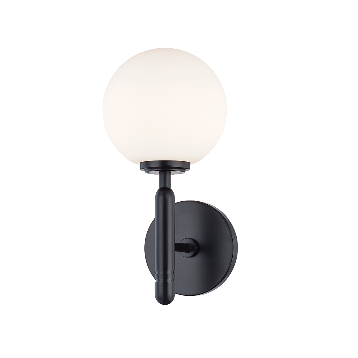 Mina 1 Light Wall Sconce-Mitzi-HVL-H313101-BLK-Outdoor Wall SconcesBlack-1-France and Son