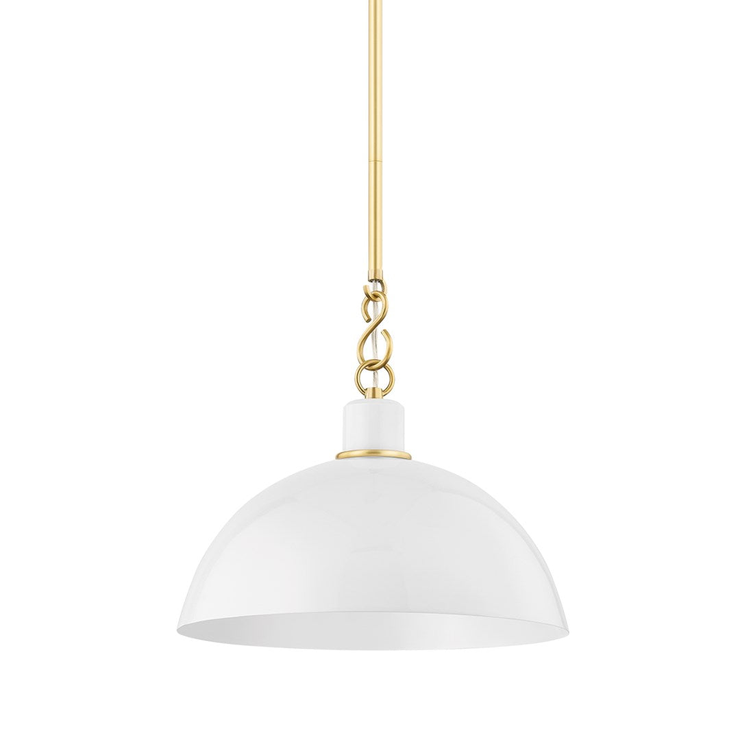 Camille - 1 Light Pendant-Mitzi-HVL-H769701S-AGB/GWH-PendantsAged Brass-Small-4-France and Son