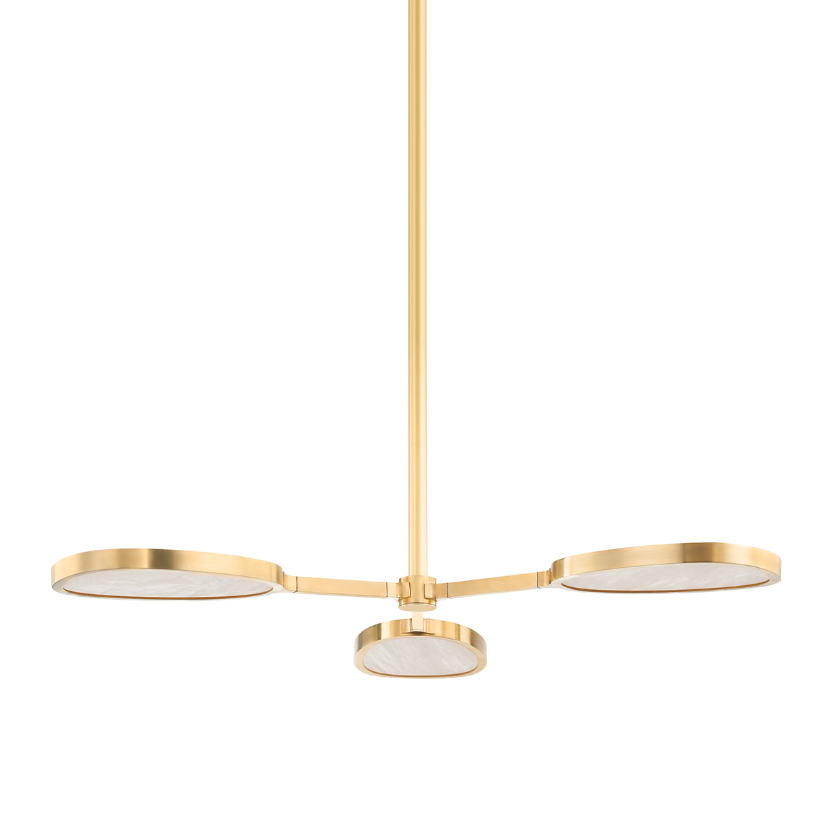 Patras 3 Light Semi Flush-Corbett Lighting-CORBETT-338-03-VB-Flush MountsVintage Brass-2-France and Son