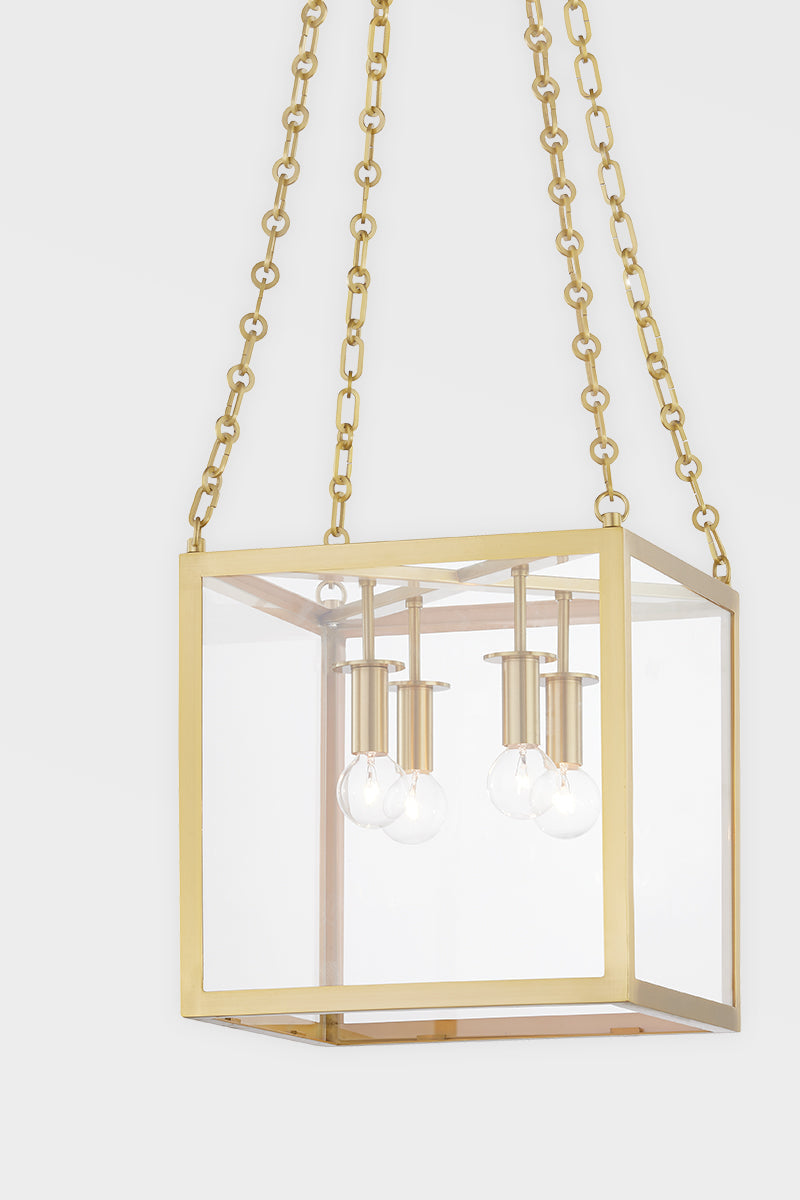 Catskill 8 Light Large Pendant-Hudson Valley-HVL-4124-AGB-PendantsAged Brass-4-France and Son