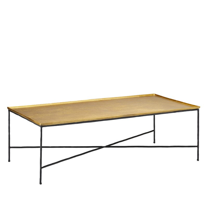 Boyles Brass Cocktail Table-Currey-CURY-4000-0152-Coffee Tables-1-France and Son