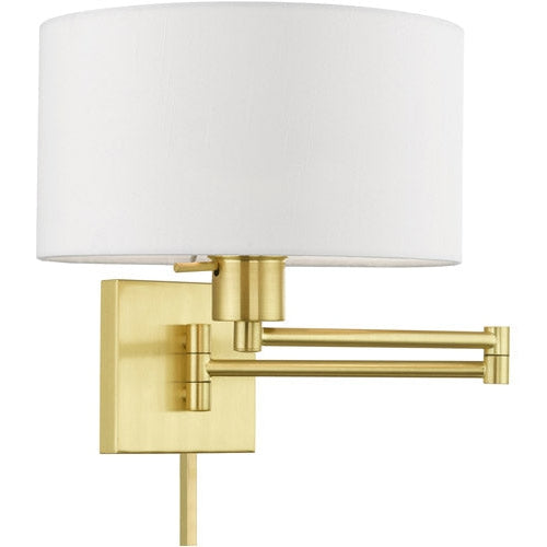 Swing Arm Wall Lamps Satin Brass-Livex Lighting-LIVEX-40036-12-Wall Lighting-1-France and Son