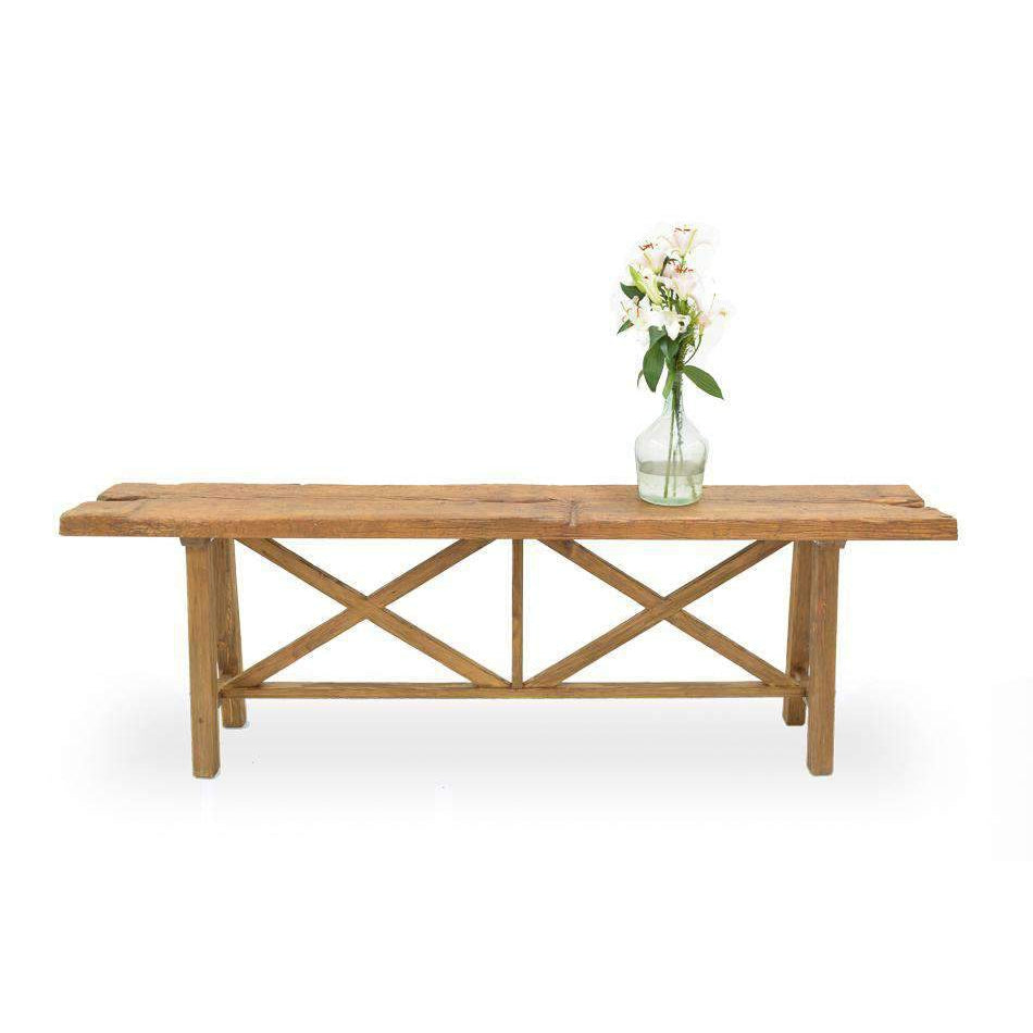 Double X Base Sofa Table-SARREID-SARREID-40232-Console Tables-2-France and Son