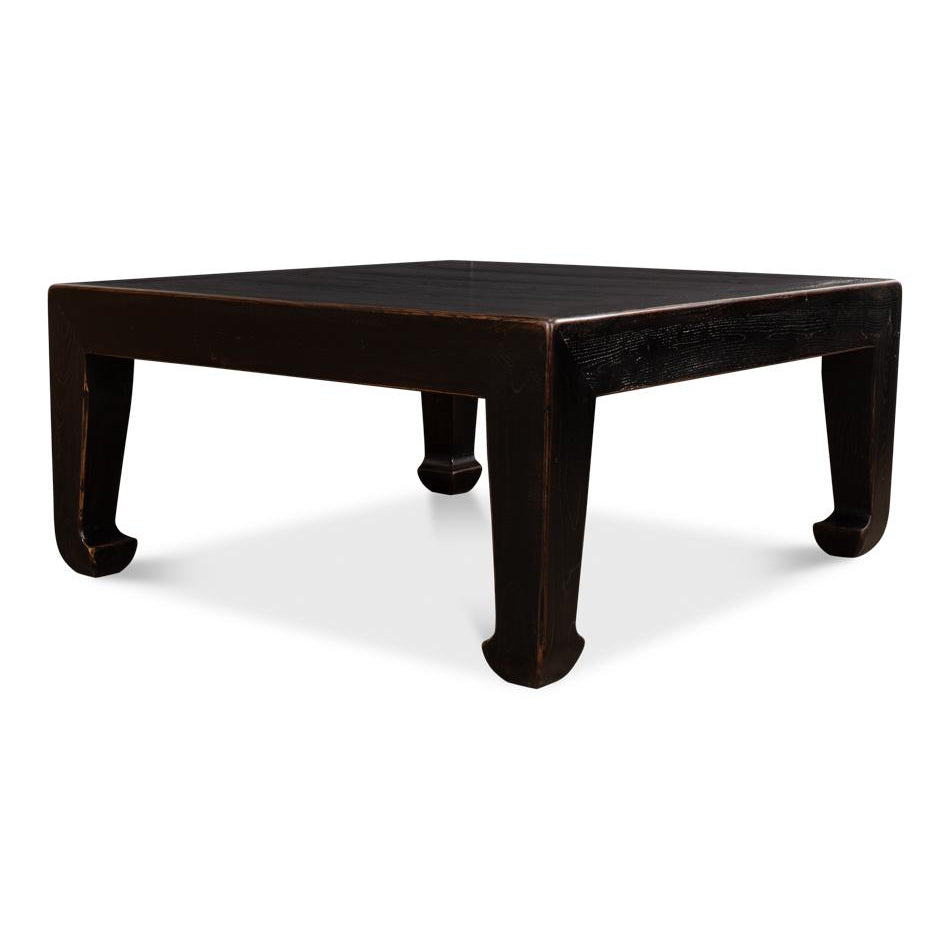 Classic Chinese Coffee Table-SARREID-SARREID-40751-Coffee TablesSmall-Tan Vintage-14-France and Son