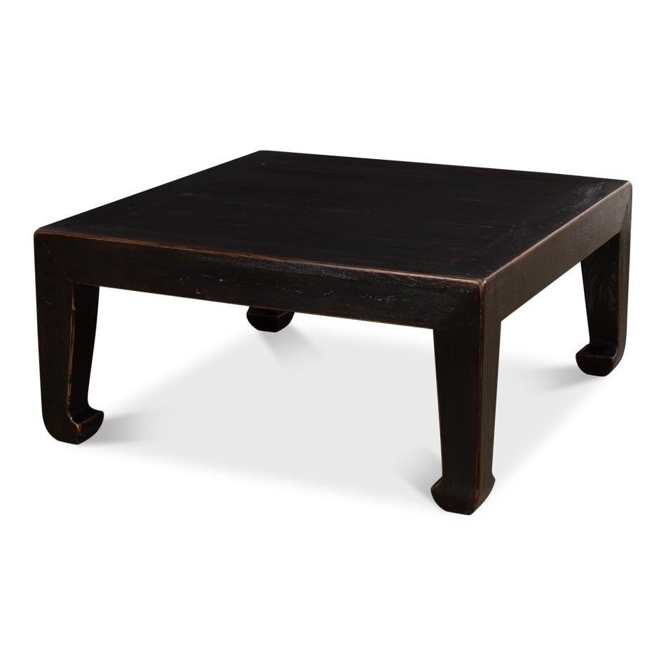 Classic Chinese Coffee Table-SARREID-SARREID-40242-Coffee TablesSmall-Black Vintage-13-France and Son