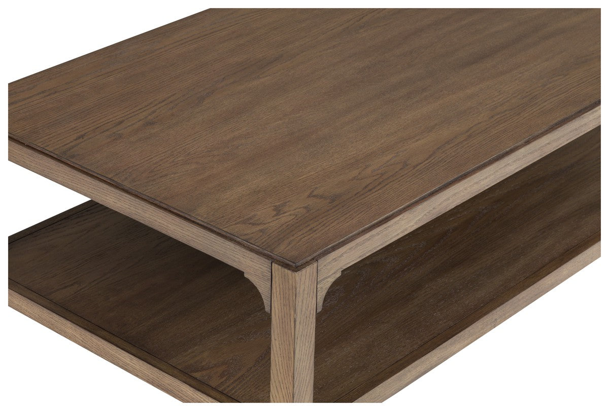 Callahan Cocktail Table - Louve - High Pressure Laminate,Red Oak Solids and Veneers