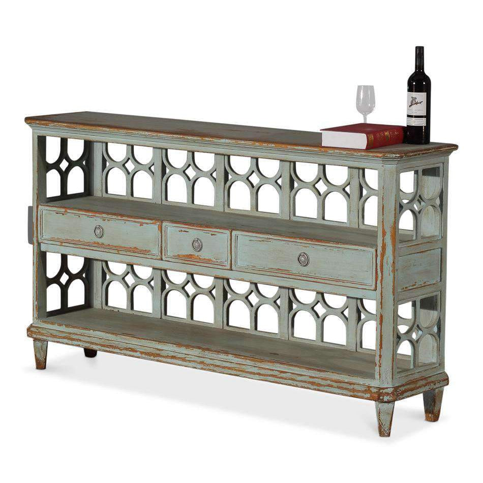 Wine Connoisseur Shelf-SARREID-SARREID-40378-Bar Storage-5-France and Son