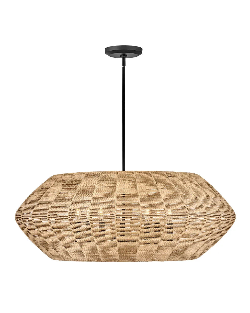 Luca Large Convertible Drum-Hinkley Lighting-HINKLEY-40385BLK-CML-ChandeliersCream-3-France and Son