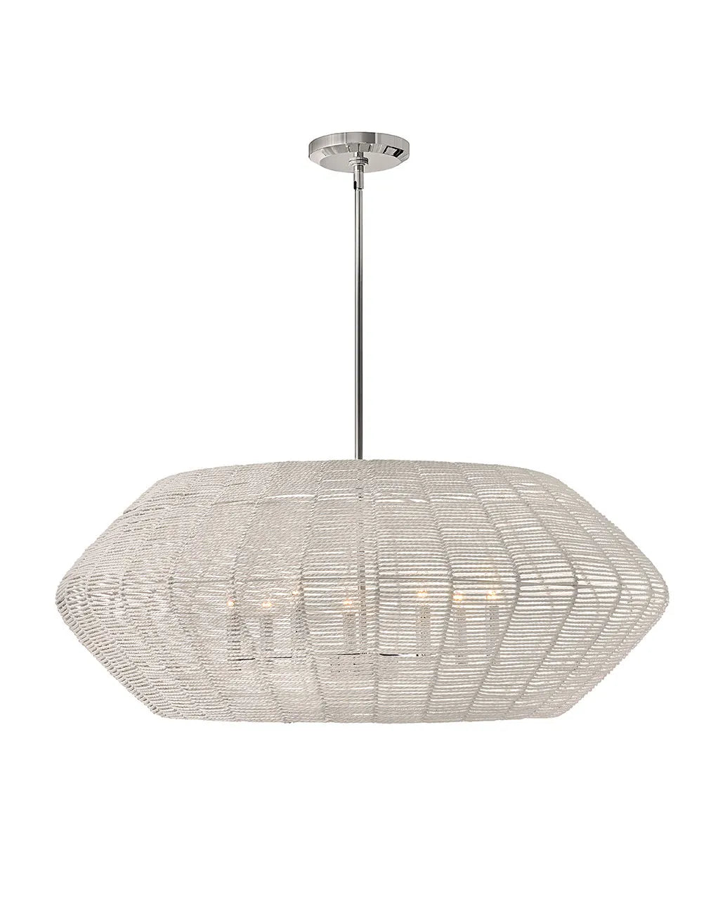 Luca Large Convertible Drum-Hinkley Lighting-HINKLEY-40385PCM-ChandeliersWhite-2-France and Son