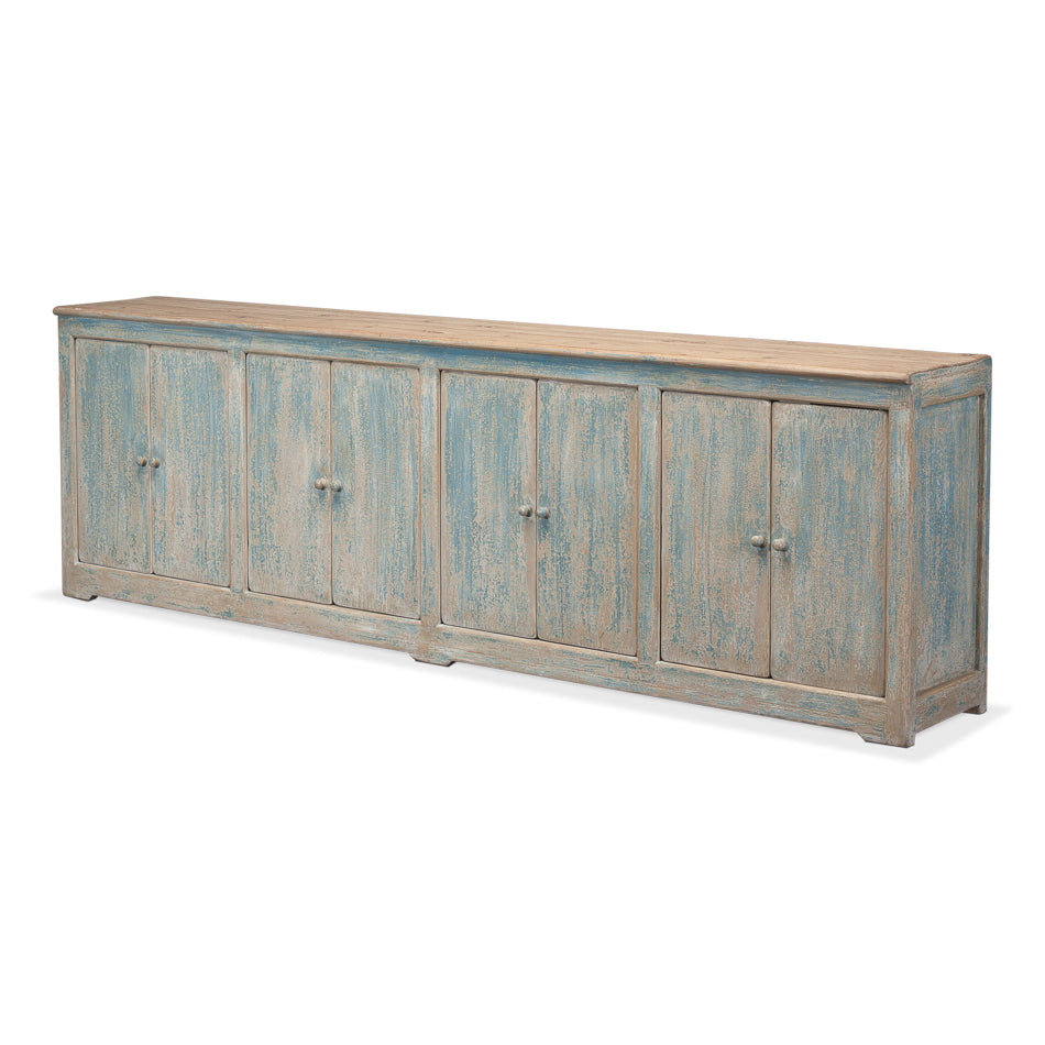 Eight Is Enough Sideboard-SARREID-SARREID-40427-5-Sideboards & CredenzasBlue-2-France and Son