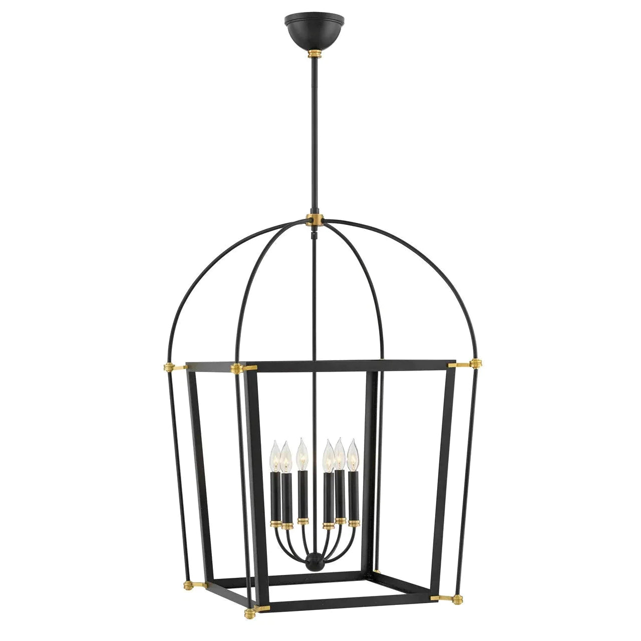 Selby Large Open Frame-Hinkley Lighting-HINKLEY-4056BK-Chandeliers-1-France and Son