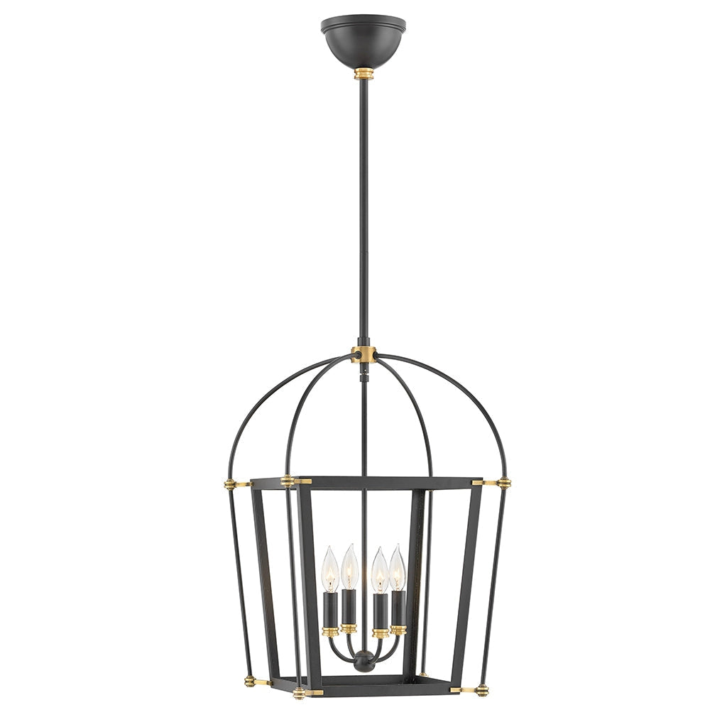 Pendant Selby - Small Open Frame Pendant-Hinkley Lighting-HINKLEY-4057BK-Pendants-1-France and Son