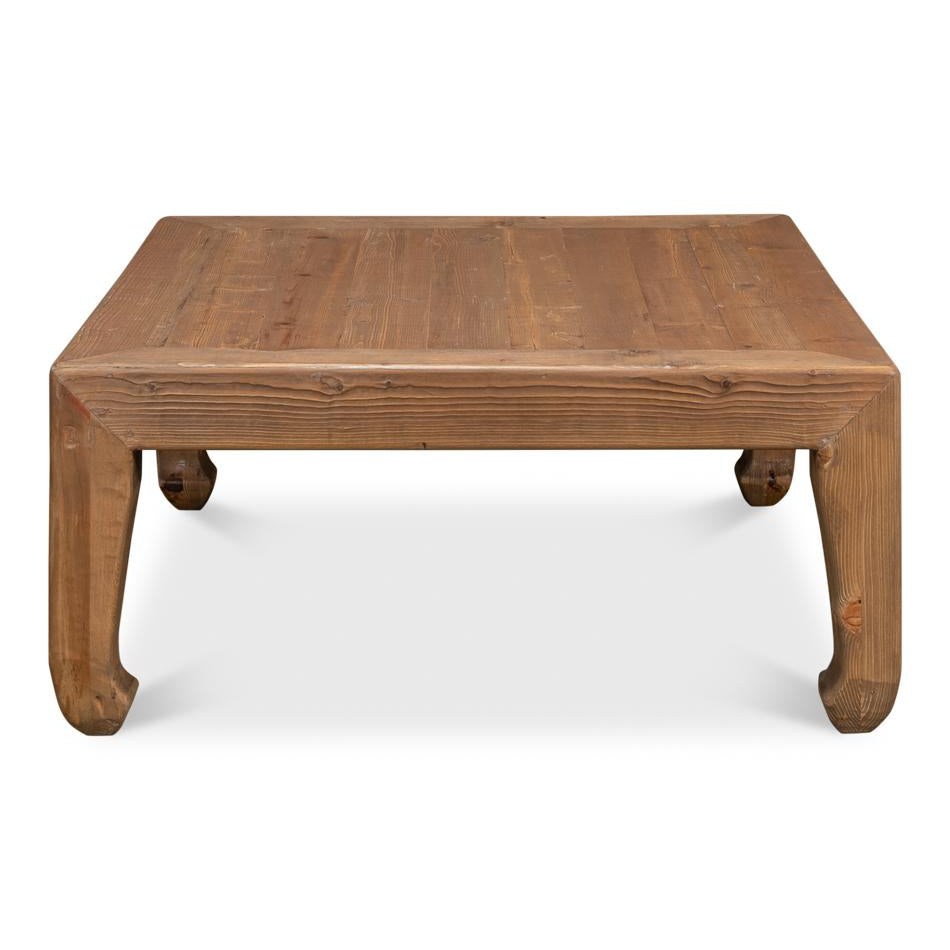 Classic Chinese Coffee Table-SARREID-SARREID-40751-Coffee TablesSmall-Tan Vintage-11-France and Son